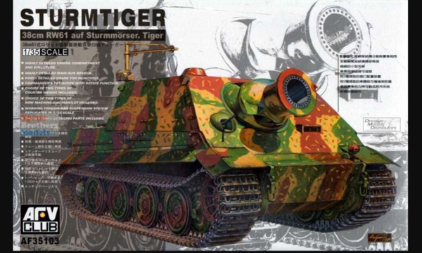 AFV Club – Sturmtiger 38 cm RW61 auf Sturmmörser Tiger – AF35103 – 1:35
