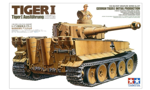 German Tiger I Initial Production Ausführung Afrika Tamiya Nr. 35227 1:35 neu