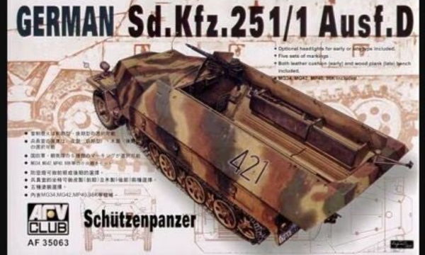 AFV Club – Sd.Kfz. 251/1 Ausf. D German Schützenpanzer – AF35063 – 1:35