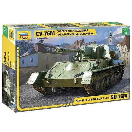Soviet Self-Propelled Gun SU-76M Zvezda  No. 3662  1:35 neu