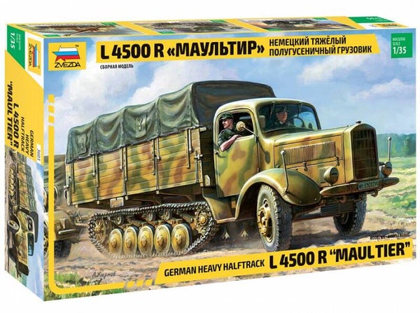 German Heavy Halftrack L4500R Maultier Zvezda  Nr. 3603  1:35