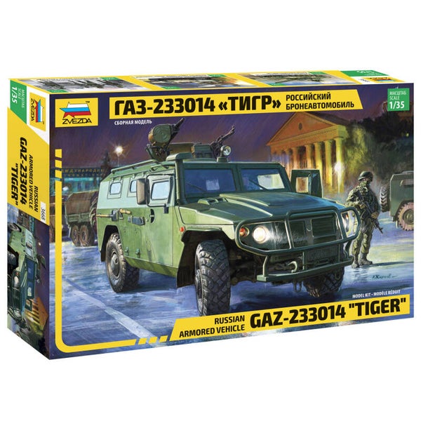 Russian Armored Vehicle GAZ-233014 "Tiger" Zvezda  Nr. 3668  1:35 neu