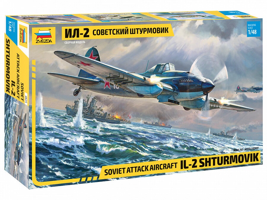 IL-2 Shturmovik Soviet Attack Aircraft Zvezda  Nr. 4825  1:48