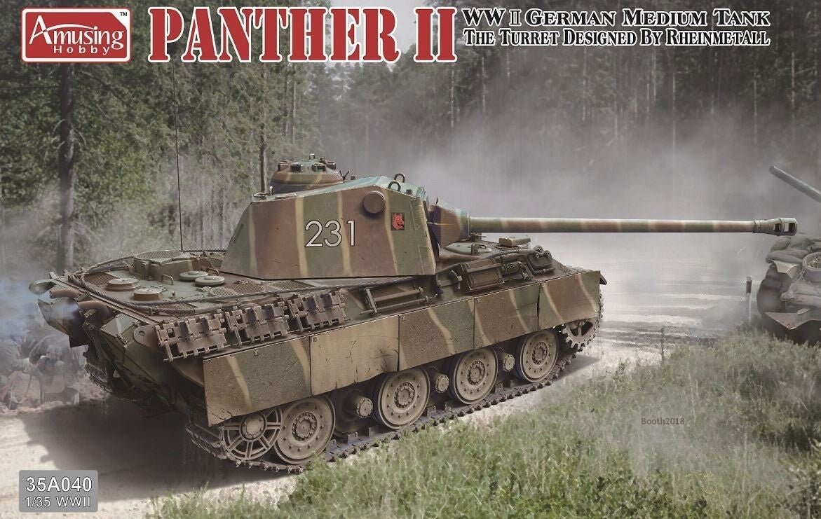 Panther II Rheinmetall Turret Amusing Hobby  No. 35A040  1:35 neu