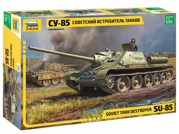 Soviet Tank Destroyer SU-85 Zvezda  Nr. 3690  1:35 neu
