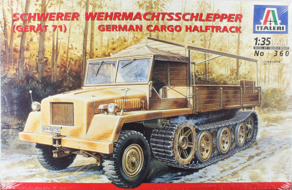 Schwerer Wehrmachtsschlepper (Gerät 71) German Cargo Halftruck Italeri  Nr. 360  1:35