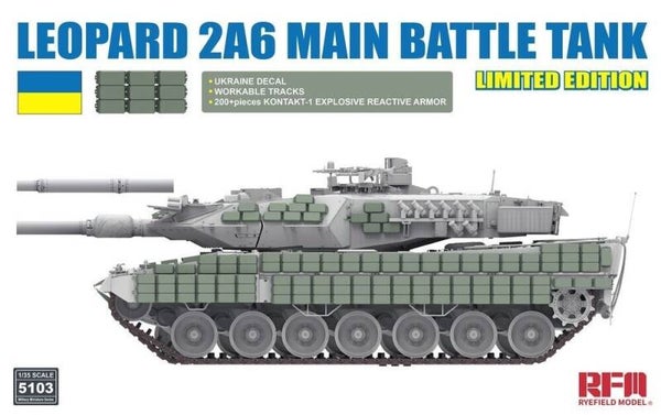 Leopard 2A6 Main Battle Tank Limited Edition Rye Field Model RFM  No. RM-5103  1:35