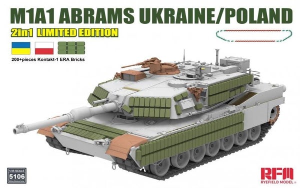 M1A1 Abrams Ukraine/Poland 2in1 Limited Edition Rye Field Model RFM  Nr. RM-5106  1:35