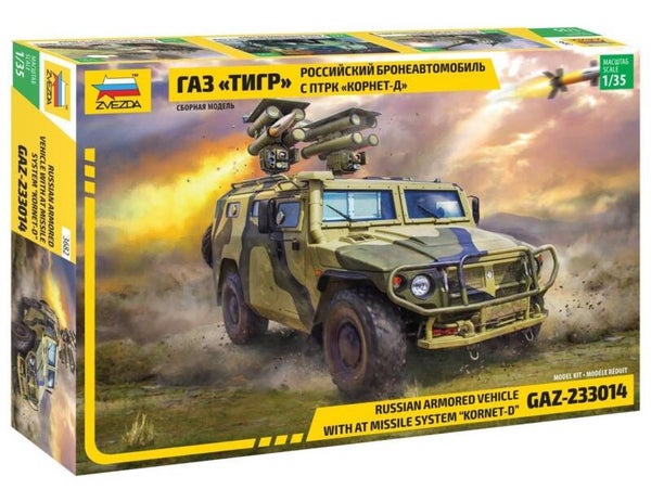 Tiger with ATGM Kornet Zvezda  Nr. 3682  1:35 neu