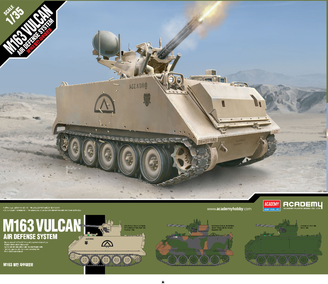 M163 Vulcan Air Defense System Academy Nr. 13507 1:35 neu