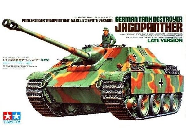 German Jagdpanther Late Version Tamiya Nr. 35203 1:35 neu