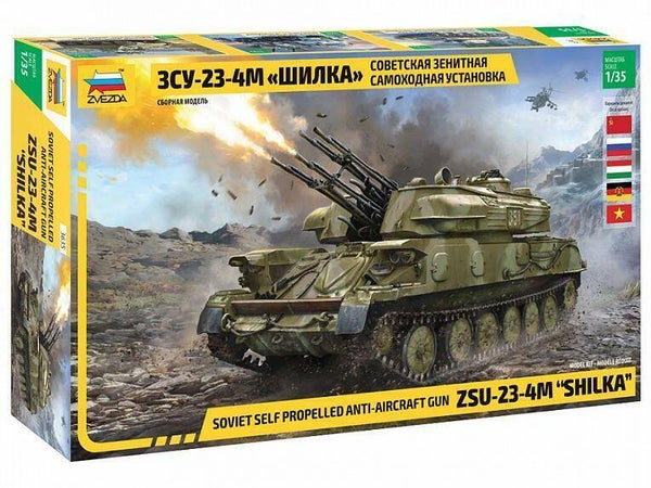 Soviet Self propelled anti-aircraft gun ZSU-23-4M "Shilka" Zvezda  Nr. 3635  1:35