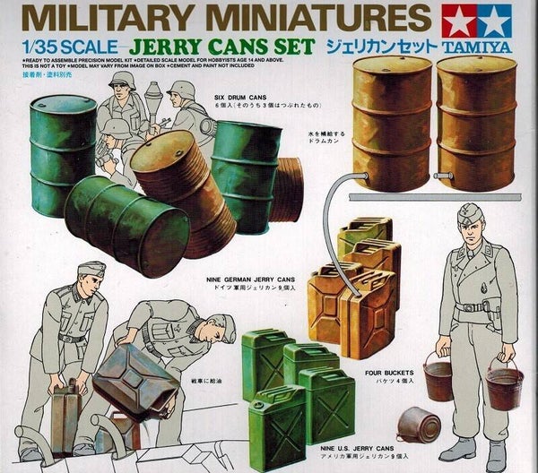 Military Miniatures Jerry Can Set MM26 Tamiya Nr. 35026 1:35