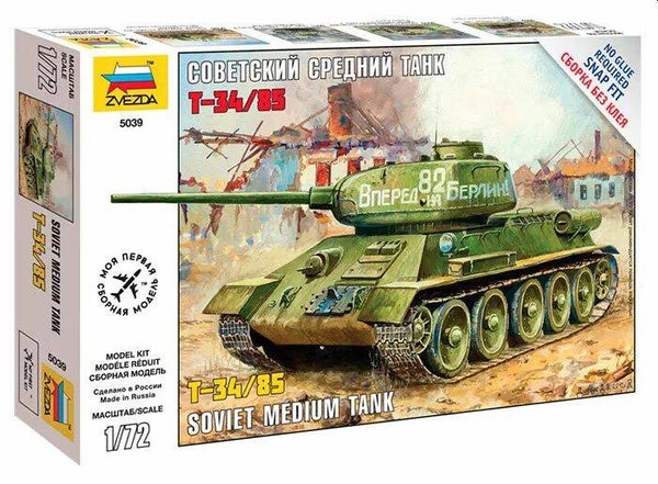 T-34/85 Soviet Medium Tank Zvezda Nr. 5039 1:72