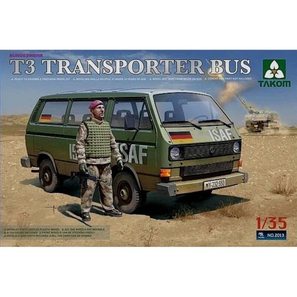 Bundeswehr VW T3 Transporter Bus Takom  Nr. 2013  1:35 neu