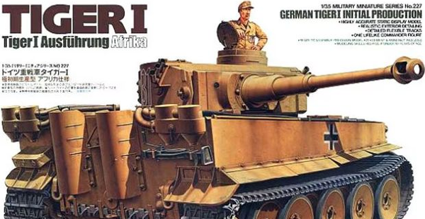 German Tiger I Initial Production Ausführung Afrika Tamiya Nr. 35227 1:35 neu +++