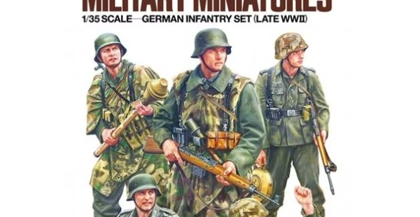 German Infantry Set (Late WWII) – 5 Figures Tamiya Nr. 35382 1:35 neu +++