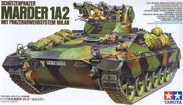 Bundeswehr SPz Marder 1A2 mit Panzerabwehrsystem Milan Tamiya  Nr. 35162  1:35 Boxart SPz Marder 1A2 35162 Tamiya +++