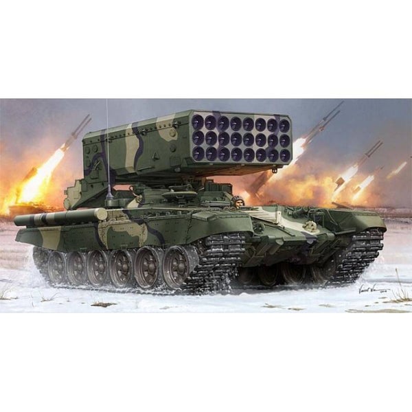 Russian TOS-1A Multiple Rocket Launcher Trumpeter  No. 05582  1:35 neu