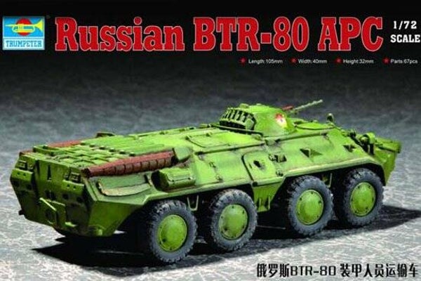 Russian BTR-80 APC Trumpeter  Nr. 07267  1:72 neu