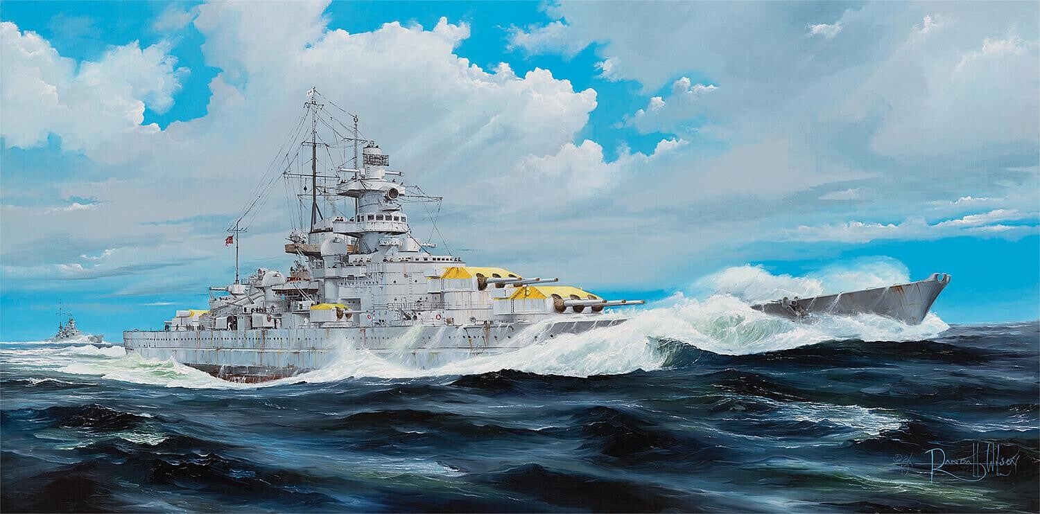 German Battleship Gneisenau Trumpeter  Nr. 03714  1:200 neu