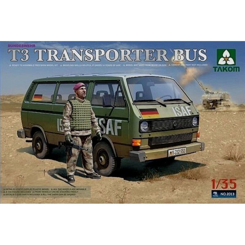 Bundeswehr VW T3 Transporter Bus Takom  Nr. 2013  1:35 neu