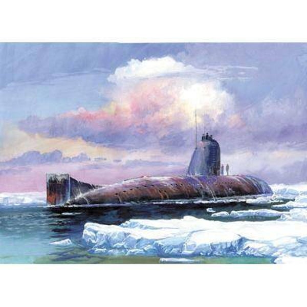 November Class Nuclear Submarine K-3 Leninskij Komsomol Zvezda  No. 9035  1:350