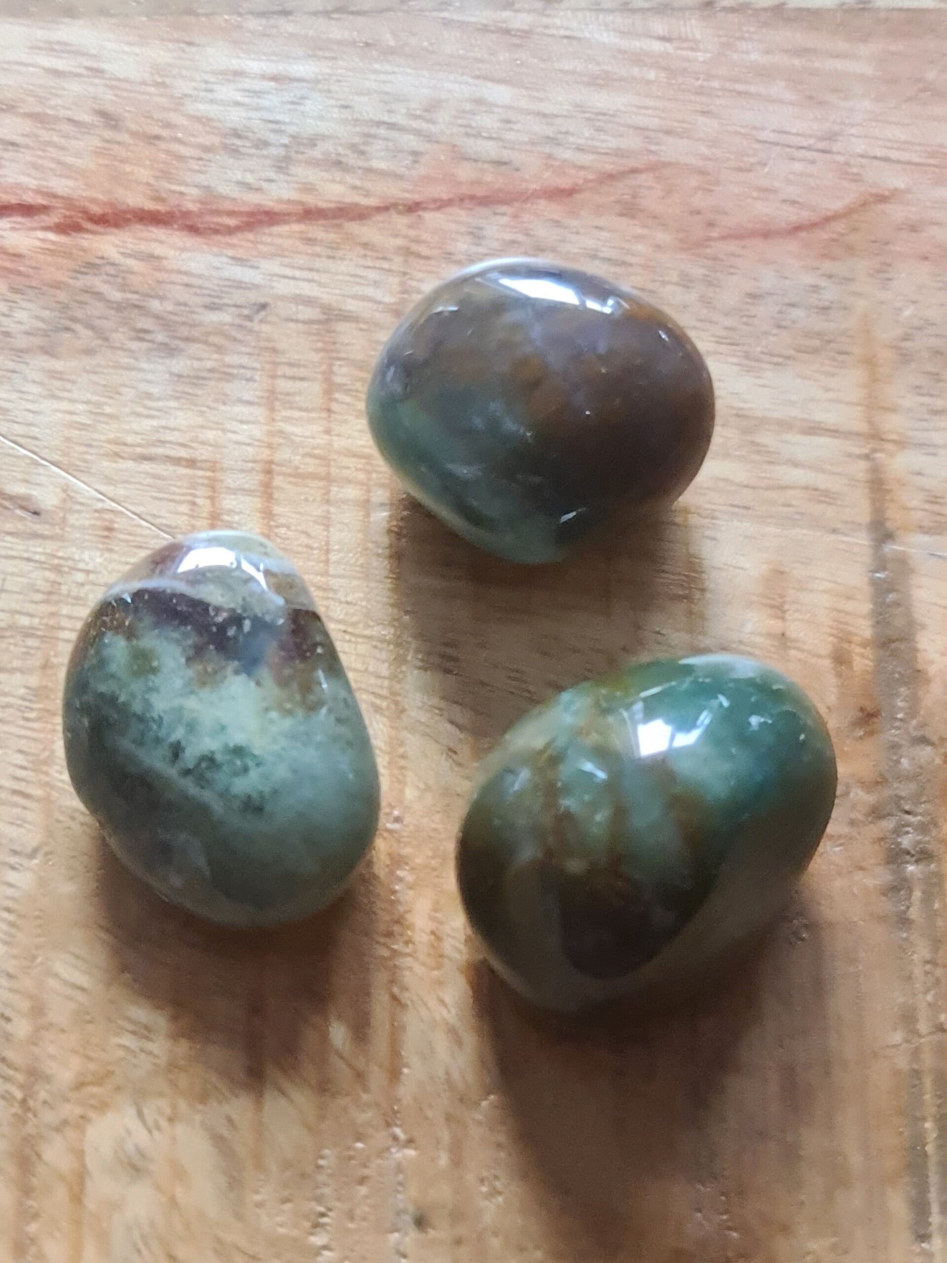 Mos agaat trommelsteen