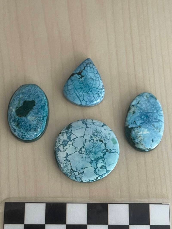 Turkoois uit Mongolië cabochon Handgeslepen