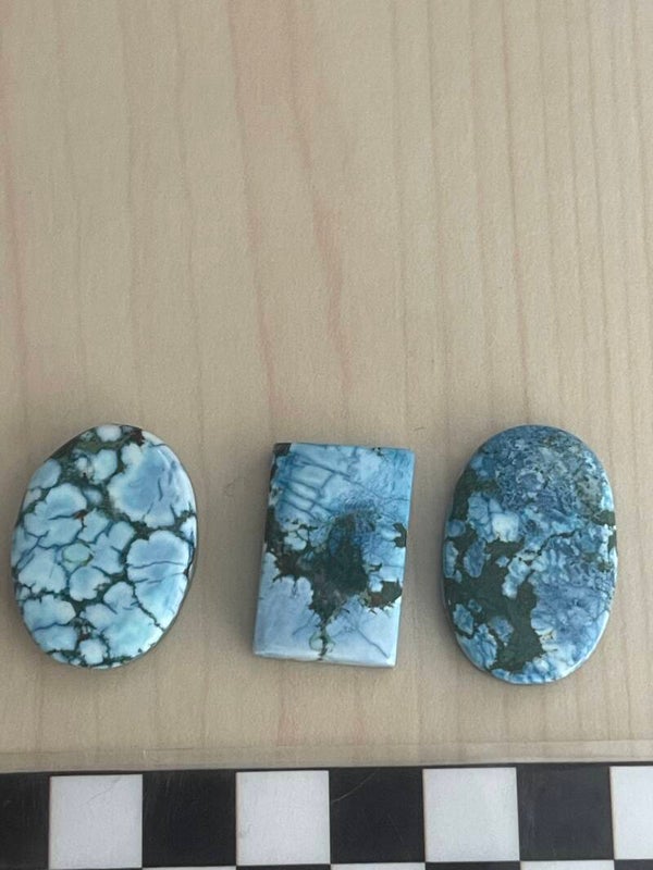 Turkoois uit Kazachstan cabochon Handgeslepen