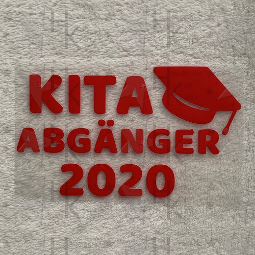 Bügelbild - KITA Abgänger - mit Jahreszahl (Individuell)