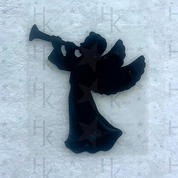 Bügelbild - Engel mit Trompete