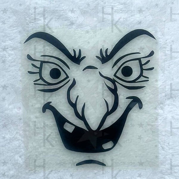 Bügelbild - Hexe (Gesicht)