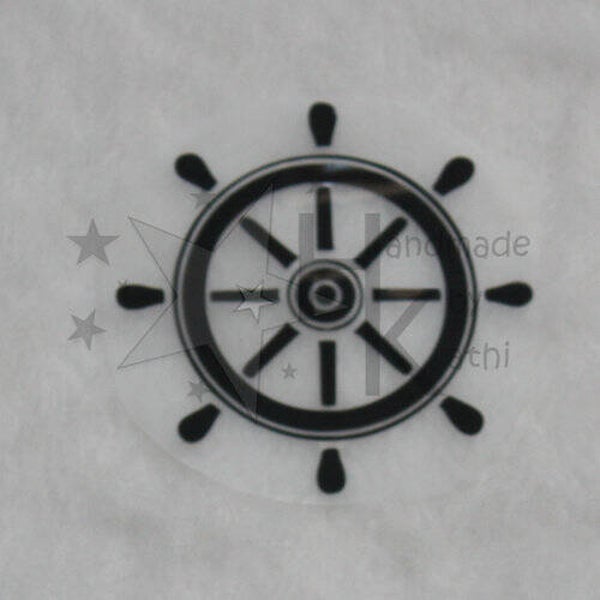 Bügelbild - Steuerrad (Maritim)