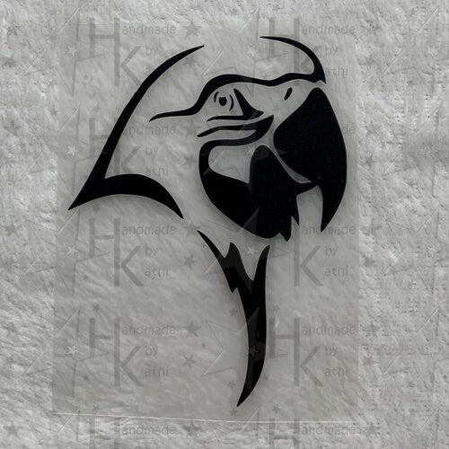 Bügelbild - Papagei / Ara