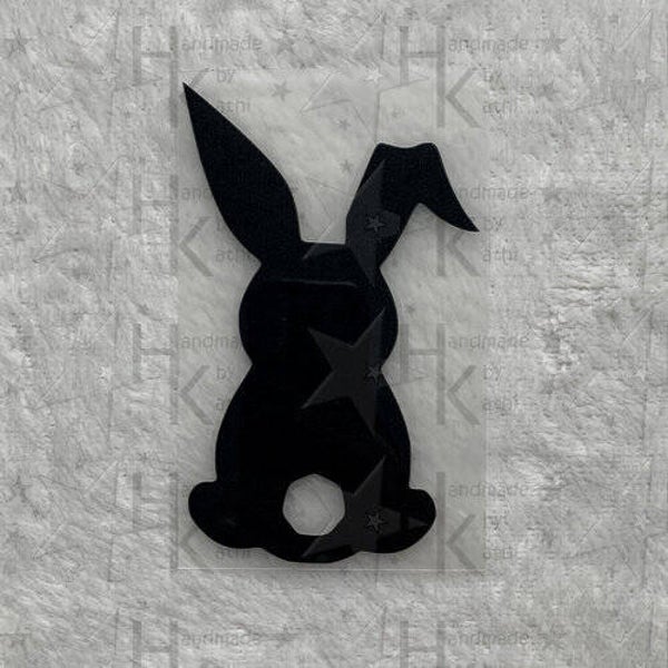 Bügelbild - Hase (Silhouette)