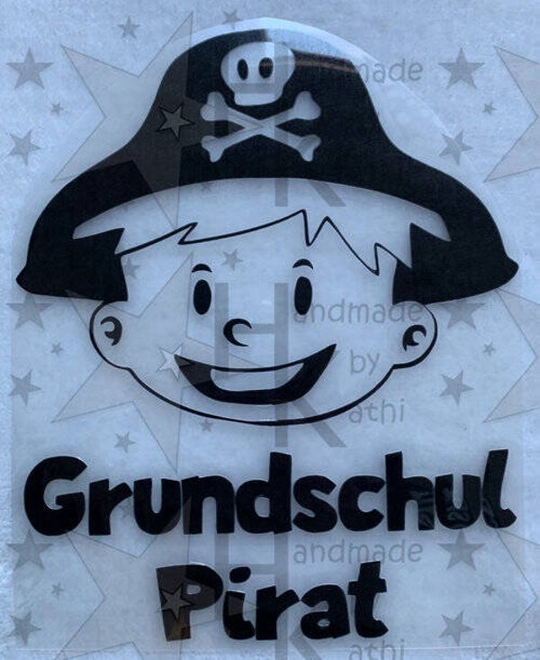 Bügelbild - Grundschul-Pirat / Pirat