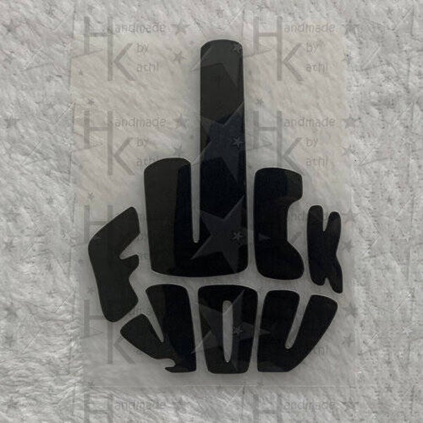 Bügelbild - Fuck You / Mittelfinger