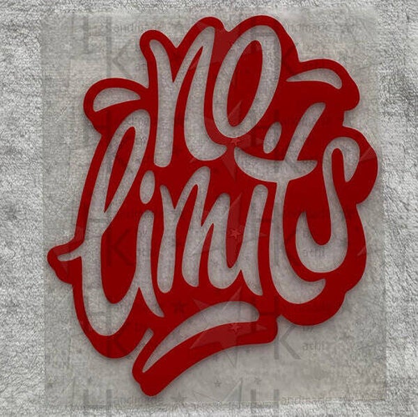 Bügelbild - No Limits / Keine Grenzen (Graffiti)