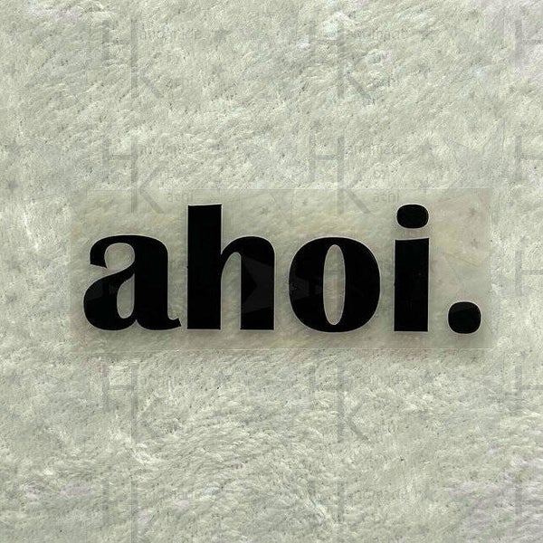 Bügelbild - Ahoi | Maritim | Spruch | Logo