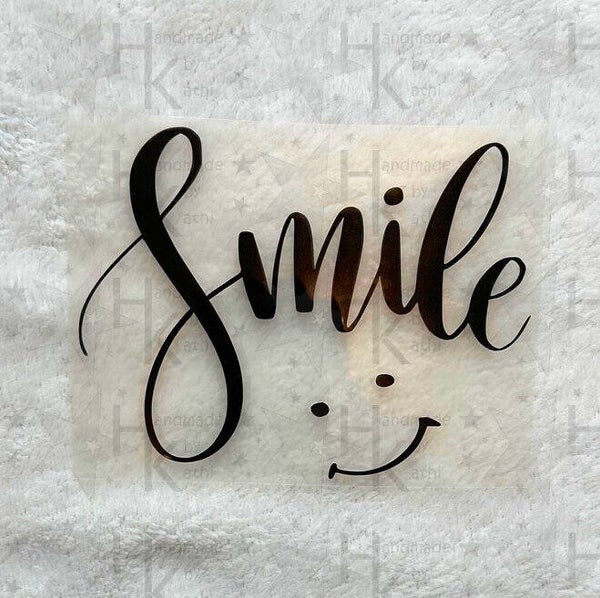 Bügelbild - Smile | Spruch | Statement