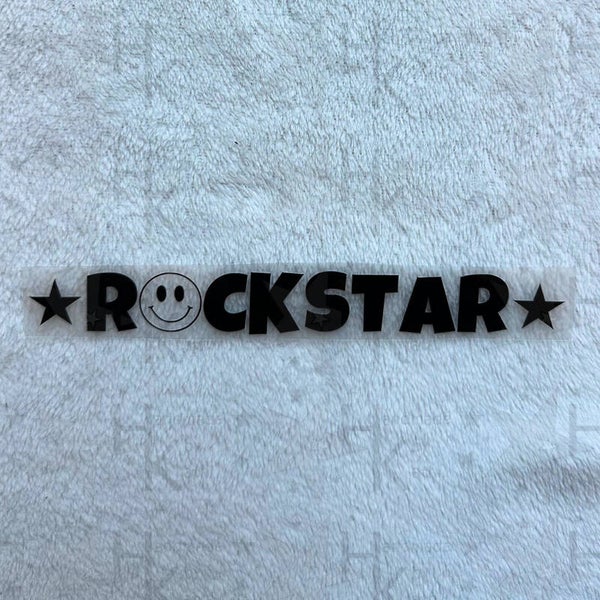 Bügelbild - Rockstar | Smiley | Logo