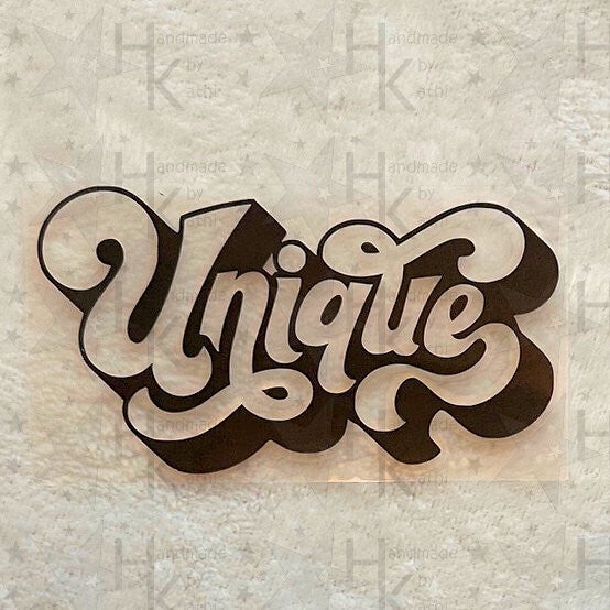 Bügelbild - Unique | Spruch | Logo | Graffiti