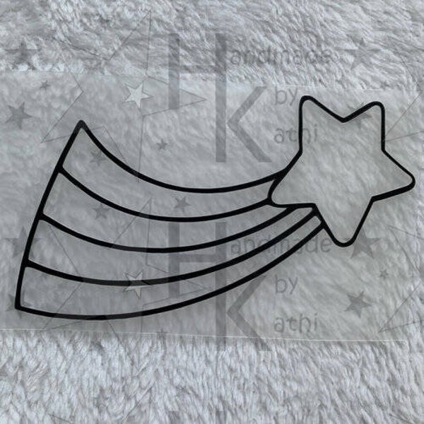 Bügelbild - Sternschnuppe / Komet