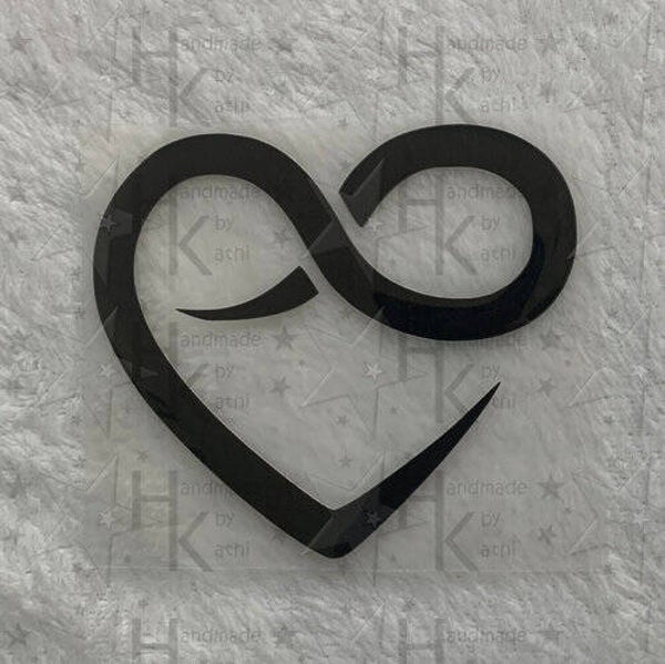 Bügelbild - Herz & Unendlich (Eternity)