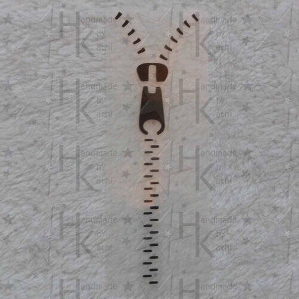 Bügelbild - Reißverschluß