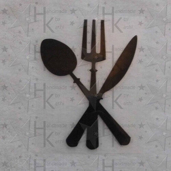 Bügelbild - Besteck (Messer, Gabel, Löffel)