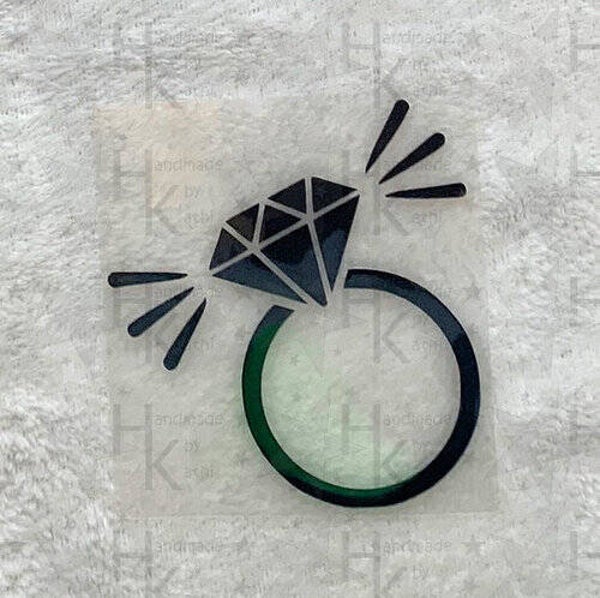 Bügelbild - Ring / Diamantring