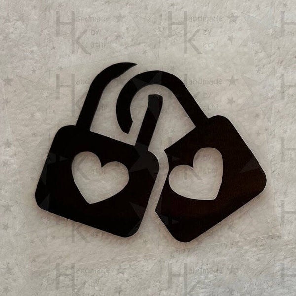 Bügelbild - Zwei Liebesschlösser | Schlösser