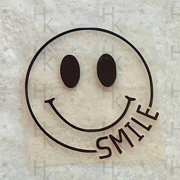 Bügelbild - Smiley | Smile | Kreis
